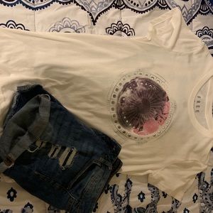 Cute galaxy moon shirt! NWOT
